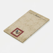 Roter Hahn Post-it Klebezettel (angewinkelt)