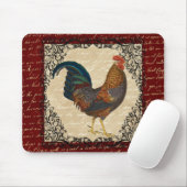 Roter Hahn Vintage Mousepad (Mit Mouse)