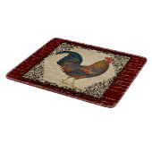 Roter Hahn Vintage Schneidebrett (Ecke)