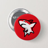 Roter Hai Button (Vorne & Hinten)