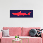 Roter Hai Leinwanddruck (Insitu (Wohnzimmer))