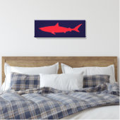 Roter Hai Leinwanddruck (Insitu (Schlafzimmer))