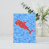 Roter Hai. Postkarte (Stehend Vorderseite)