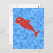 Roter Hai. Postkarte (Vorne/Hinten)