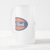 Roter Haken Mattglas Bierglas (Vorderseite Links)