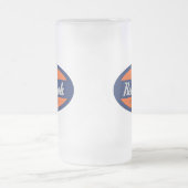 Roter Haken Mattglas Bierglas (Mittel)