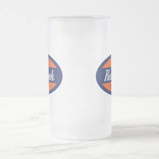 Roter Haken Mattglas Bierglas (Mittel)