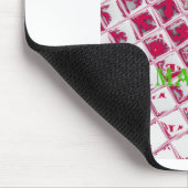 Roter Hakuna Matata Stil Mousepad (Ecke)