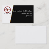 Roter Halbmond und Planeten-Logo Visitenkarte (Vorne/Hinten)