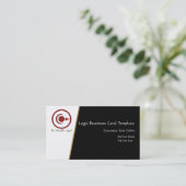 Roter Halbmond und Planeten-Logo Visitenkarte (Stehend Vorderseite)