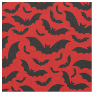 roter halloween vampir fledermäuse gothic stoff
