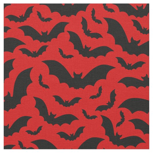 roter halloween vampir fledermäuse gothic stoff (Nahaufnahme)
