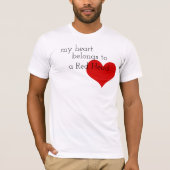 Roter Hauptherz-Valentinstag T-Shirt (Vorderseite)