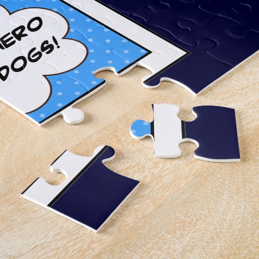 Roter Heeler Superheld Puzzle (Seite)