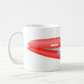 Roter Hefter ist Bergwerk-Tasse Kaffeetasse (Links)