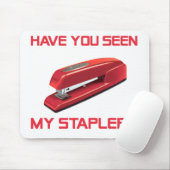 Roter Hefter Mousepad (Mit Mouse)