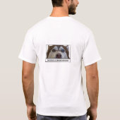 Roter heiserer Revolutions-Weiß-T - Shirt (Rückseite)