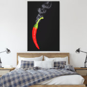 Roter heißer Chili Pepper Leinwand (Insitu (Schlafzimmer))