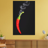Roter heißer Chili Pepper Leinwand (Insitu (Wohnzimmer))