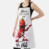 Roter Heißer Mr Chili Rockstar Schürze (InSitu)