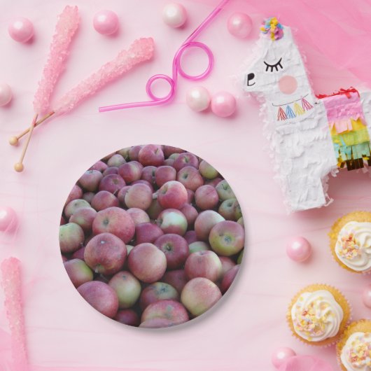 Roter Herbst Äpfel Äpfel Papier Teller (Party)