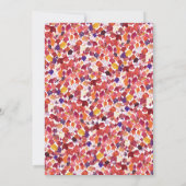 Roter Herbst lässt Chic Custom HoUSEWARMING PARTY Einladung (Rückseite)