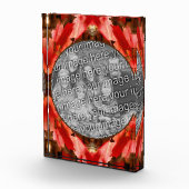 Roter Herbst lässt die Natur hinzufügen Fotoblock (Rechts)