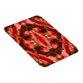 Roter Herbst lässt Naturrahmen hinzufügen Ihr Foto Magnet (Rechte Seite)