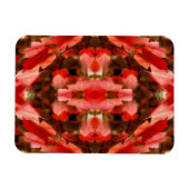 Roter Herbst lässt Naturrahmen hinzufügen Ihr Foto Magnet (Horizontal)