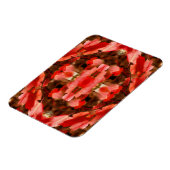 Roter Herbst lässt Naturrahmen hinzufügen Ihr Foto Magnet (Linke Seite)