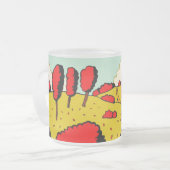 Roter Herbst - Maßgeschneiderte Mattglastasse (Vorderseite Links)