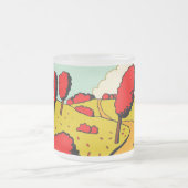 Roter Herbst - Maßgeschneiderte Mattglastasse (Mittel)