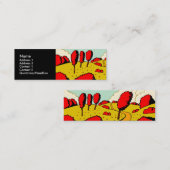 Roter Herbst Mini Visitenkarte (Vorne/Hinten)