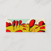 Roter Herbst Mini Visitenkarte (Rückseite)