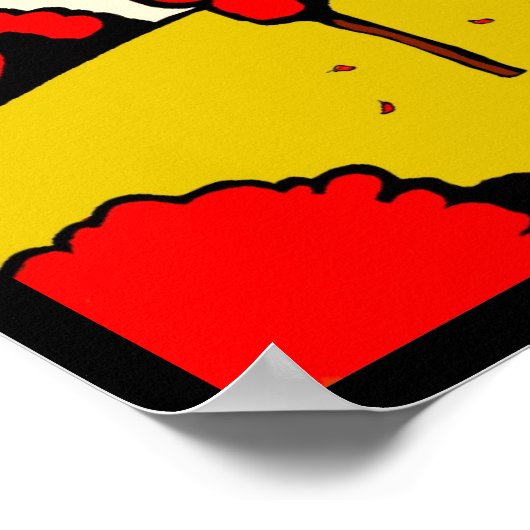 Roter Herbst Poster (Ecke)