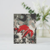 Roter Herbst Postkarte (Stehend Vorderseite)