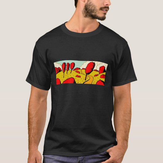 Roter Herbst T-Shirt (Vorderseite)