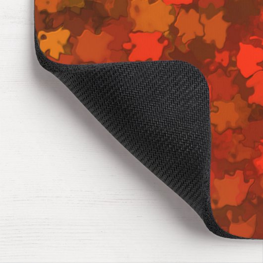 Roter Herbst verlässt Camouflage Mousepad (Ecke)