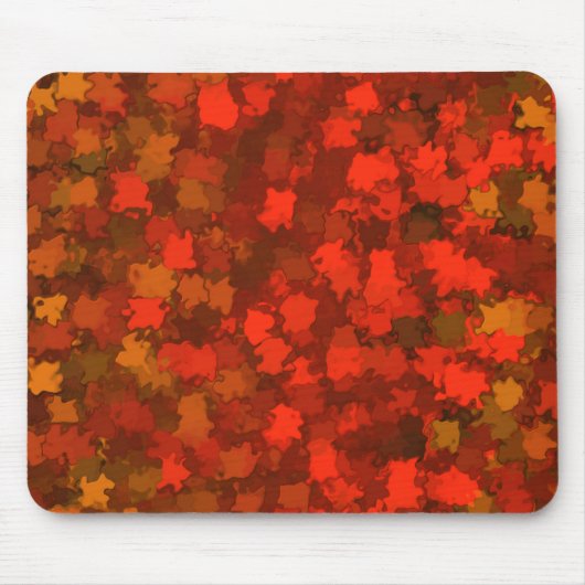 Roter Herbst verlässt Camouflage Mousepad (Vorne)