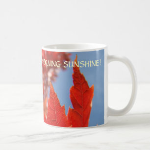 Roter Herbst verlässt Kaffeetasse-Tassen-Geschenk Kaffeetasse