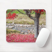 Roter Herbstbaum Mousepad (Mit Mouse)