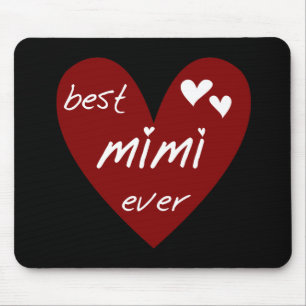 Roter Herz Best Mimi Ever T-Shirts und Geschenke Mousepad