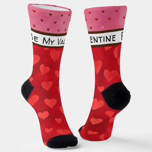 Roter Herz Chic Muster Socken
