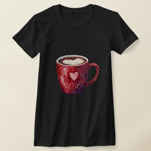 Roter Herz Cup T-Shirt (Ablage )