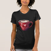 Roter Herz Cup T-Shirt (Vorderseite)