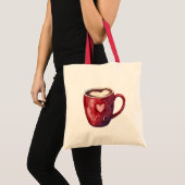 Roter Herz Cup Tragetasche (Vorderseite (Produkt))