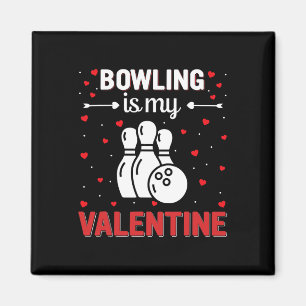 Roter Herz Cupid Liebe Grafik Bowling Ist Mein Val Magnet