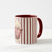 Roter Herz-Liebesbär Tasse (VorderseiteRechts)