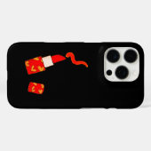 Roter Herz-Lippenstift im Pop-Art-Design Case-Mate iPhone Hülle (Rückseite (Horizontal))