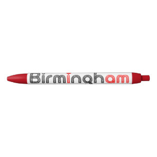 Roter Herz-Stift Birminghams Kugelschreiber